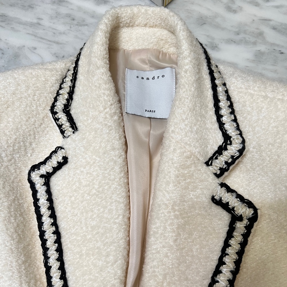 NWOT Sandro Wool Coat Blazer - Picture 6 of 9